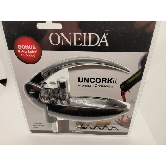 Oneida UNCORKit Premium Corkscrew - Included Extra Spiral BRAND NEW Wine Opener - Picture 2 of 4